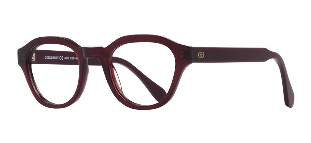 GOLDBERRY Eyeglasses Teenage Woman Oval Full-Rimmed Acetate Unfiltered GB 4021-C.06